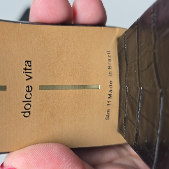 Dolce Vita Priana Block Heel Black Sandals Size 11 - Picture 7 of 7